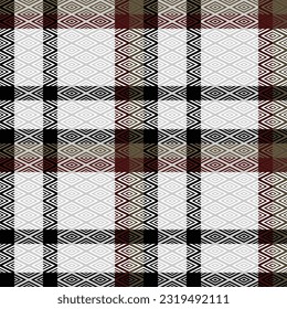 Plaid Pattern Seamless. Checkerboard Pattern Template for Design Ornament. Seamless Fabric Texture.
