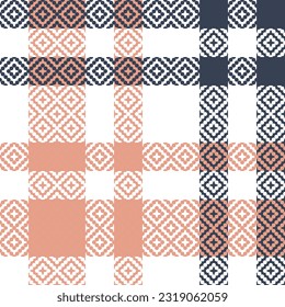 Plaid Pattern Seamless. Classic Scottish Tartan Design. Traditional Scottish Woven Fabric. Lumberjack Shirt Flannel Textile. Pattern Tile Swatch Included.