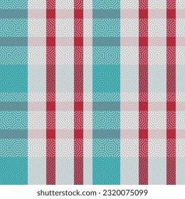 Plaid Pattern Seamless. Classic Scottish Tartan Design. Traditional Scottish Woven Fabric. Lumberjack Shirt Flannel Textile. Pattern Tile Swatch Included.