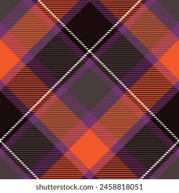 Plaid Pattern Seamless. Classic Scottish Tartan Design. Traditional Scottish Woven Fabric. Lumberjack Shirt Flannel Textile. Pattern Tile Swatch Included. Gingham check plaid pattern