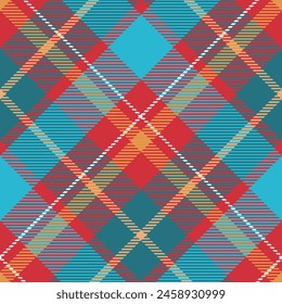 Plaid Pattern Seamless. Classic Scottish Tartan Design. Traditional Scottish Woven Fabric. Lumberjack Shirt Flannel Textile. Pattern Tile Swatch Included. Gingham check plaid pattern