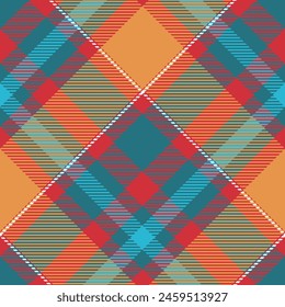 Plaid Pattern Seamless. Classic Scottish Tartan Design. Traditional Scottish Woven Fabric. Lumberjack Shirt Flannel Textile. Pattern Tile Swatch Included. Gingham check plaid pattern