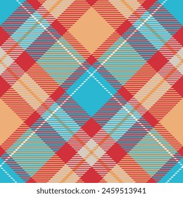 Plaid Pattern Seamless. Classic Scottish Tartan Design. Traditional Scottish Woven Fabric. Lumberjack Shirt Flannel Textile. Pattern Tile Swatch Included. Gingham check plaid pattern