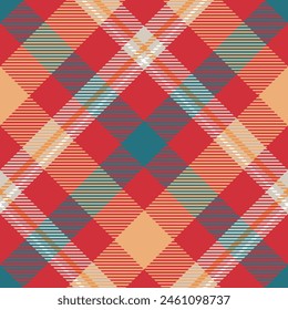 Plaid Pattern Seamless. Classic Scottish Tartan Design. Traditional Scottish Woven Fabric. Lumberjack Shirt Flannel Textile. Pattern Tile Swatch Included. Gingham check plaid pattern