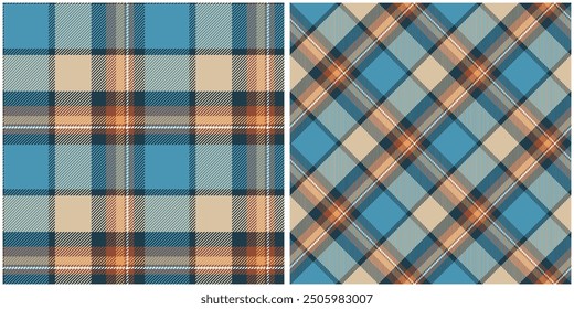 Patrón de cuadros sin costuras. Diseño clásico de tartán escocés. Conjunto de Vector de ilustración de tartán sin costuras para bufanda, manta, otra impresión moderna de tela de Festiva de primavera, verano, otoño e invierno.