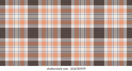Plaid pattern seamless fabric texture in vector
