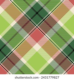 Plaid Pattern Seamless. Gingham Patterns Traditional Scottish Woven Fabric. Lumberjack Shirt Flannel Textile. Pattern Tile Swatch Included.