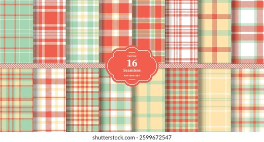 Plaid pattern seamless. Pale Cream and Cream Bisque Tartan Textile Design.