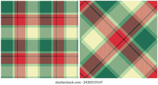 Plaid Pattern Seamless. Scottish Plaid, Seamless Tartan Illustration Vector Set for Scarf, Blanket, Other Modern Spring Summer Autumn Winter Holiday Fabric Print.