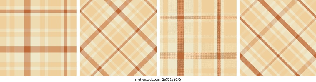 Plaid pattern seamless set check for skirt, tablecloth, blanket, duvet cover, or other modern fashion print.