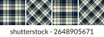 Plaid pattern seamless tartan check plaid for skirt, tablecloth, blanket, duvet cover, or other modern fashion print.