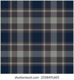 Plaid pattern seamless tartan check plaid for skirt, tablecloth, blanket, duvet cover, or other modern textile print.