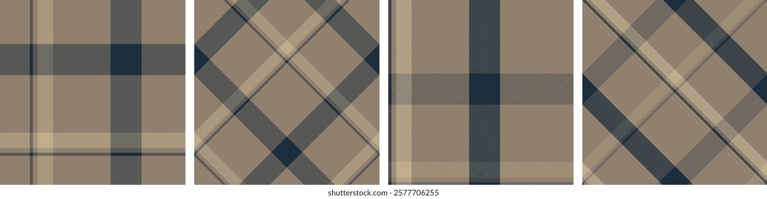 Plaid pattern seamless tartan check plaid for skirt, tablecloth, blanket, duvet cover, or other modern fashion print.