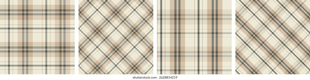 Plaid pattern seamless tartan check plaid for skirt, tablecloth, blanket, duvet cover, or other modern fashion print.