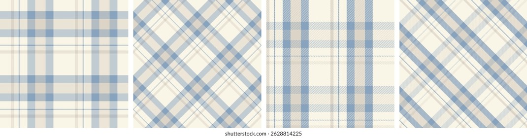 Plaid pattern seamless tartan check plaid for skirt, tablecloth, blanket, duvet cover, or other modern fashion print.