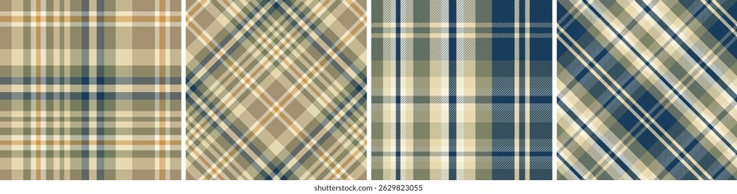 Plaid pattern seamless tartan check plaid for skirt, tablecloth, blanket, duvet cover, or other modern fashion print.
