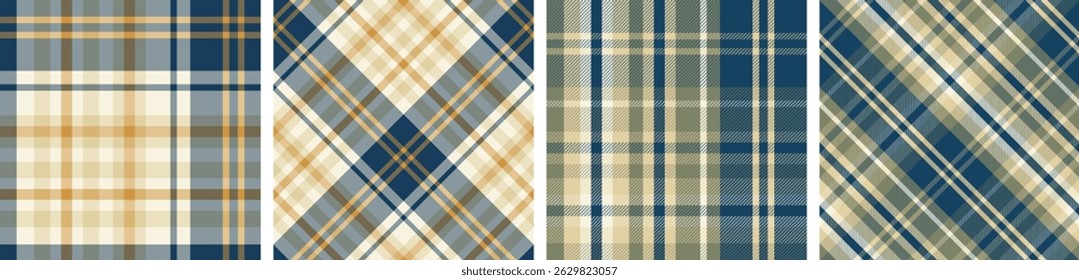 Patrón de cuadros cuadros de tartán sin costuras a cuadros para falda, mantel, manta, funda nórdica u otro estampado de moda moderna.
