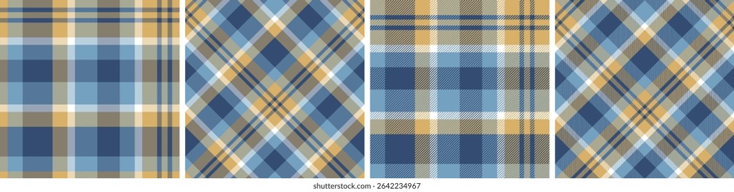Plaid pattern seamless tartan check plaid for skirt, tablecloth, blanket, duvet cover, or other modern fashion print.