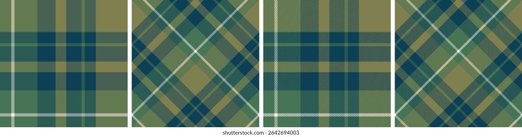 Plaid pattern seamless tartan check plaid for skirt, tablecloth, blanket, duvet cover, or other modern fashion print.