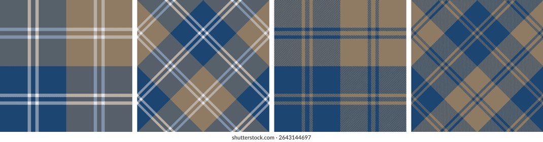 Plaid pattern seamless tartan check plaid for skirt, tablecloth, blanket, duvet cover, or other modern fashion print.