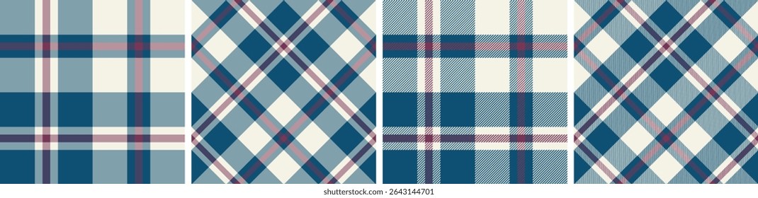 Plaid pattern seamless tartan check plaid for skirt, tablecloth, blanket, duvet cover, or other modern fashion print.