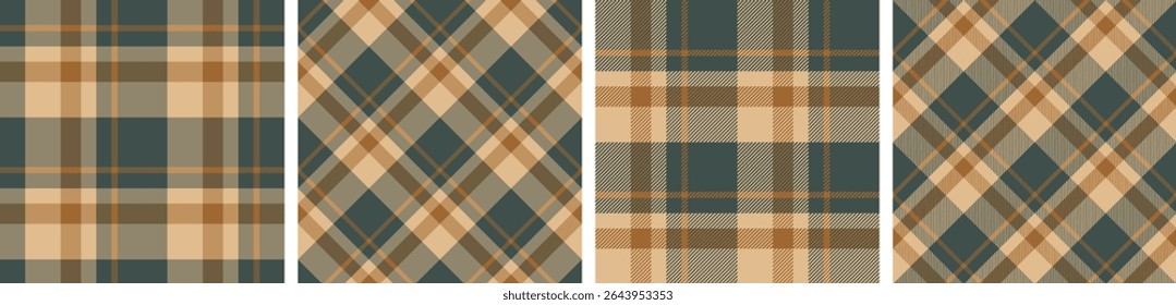 Plaid pattern seamless tartan check plaid for skirt, tablecloth, blanket, duvet cover, or other modern fashion print.
