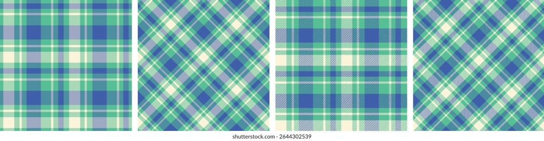 Plaid pattern seamless tartan check plaid for skirt, tablecloth, blanket, duvet cover, or other modern fashion print.