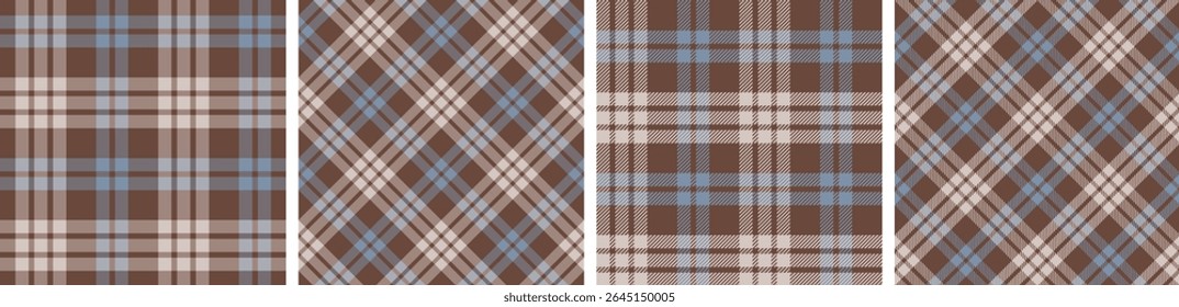 Plaid pattern seamless tartan check plaid for skirt, tablecloth, blanket, duvet cover, or other modern fashion print.