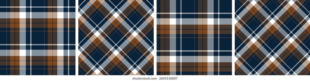 Plaid pattern seamless tartan check plaid for skirt, tablecloth, blanket, duvet cover, or other modern fashion print.