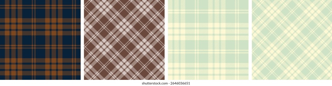 Plaid pattern seamless tartan check plaid for skirt, tablecloth, blanket, duvet cover, or other modern fashion print.