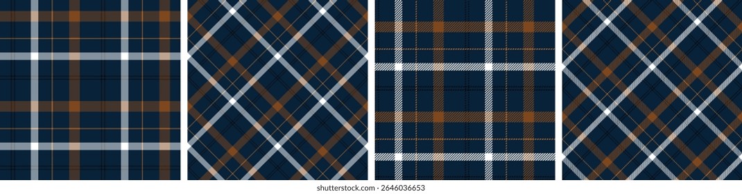 Plaid pattern seamless tartan check plaid for skirt, tablecloth, blanket, duvet cover, or other modern fashion print.