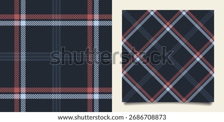 Plaid pattern seamless tartan check plaid for skirt, tablecloth, blanket, duvet cover, or other modern fashion print collection