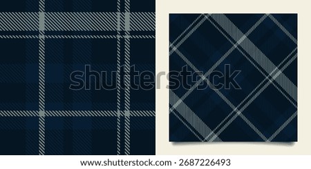 Plaid pattern seamless tartan check plaid for skirt, tablecloth, blanket, duvet cover, or other modern textile print