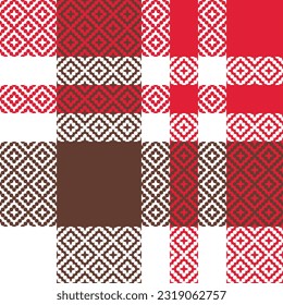 Plaid Pattern Seamless. Tartan Seamless Pattern Traditional Scottish Woven Fabric. Lumberjack Shirt Flannel Textile. Pattern Tile Swatch Included.