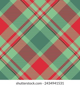 Plaid Pattern Seamless. Tartan Plaid Vector Seamless Pattern. Template for Design Ornament. Seamless Fabric Texture.