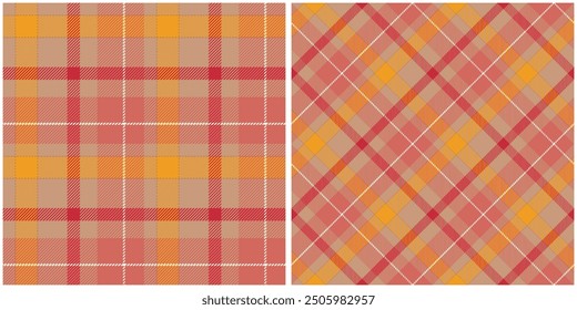 Plaid Pattern Seamless. Tartan Plaid Vector Seamless Pattern. Seamless Tartan Illustration Vector Set for Scarf, Blanket, Other Modern Spring Summer Autumn Winter Holiday Fabric Print.