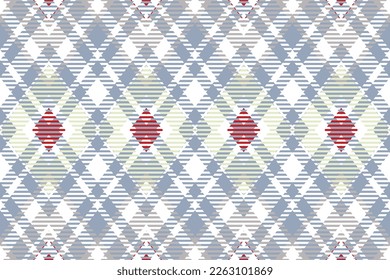 plaid pattern seamless texture is made with alternating bands of coloured pre dyed threads woven as both warp and weft at right angles to each other.
