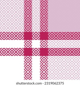 Plaid Pattern Seamless. Traditional Scottish Checkered Background. Traditional Scottish Woven Fabric. Lumberjack Shirt Flannel Textile. Pattern Tile Swatch Included.