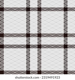 Plaid Pattern Seamless. Traditional Scottish Checkered Background. Template for Design Ornament. Seamless Fabric Texture.