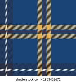Plaid pattern seamless vector illustration. Nautical Plaid for fashion textile design.
