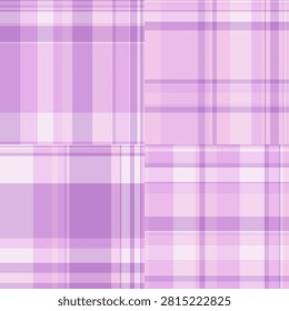 Plaid pattern set for casual and formal modern wear. Ideal for layering, blazers, dresses, and statement pieces. Seamless vectors print clean.