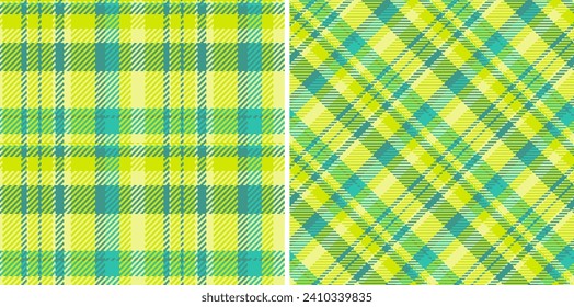 Plaid pattern tartan of seamless check fabric with a texture textile vector background. Set in nature colours. Fashion trends with mixed straight stripes.
