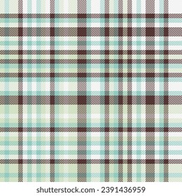 Plaid pattern texture of tartan seamless check with a textile vector background fabric in light and white colors.