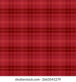 Patrón de cuadros con tejido de sarga en rojo granate. Patrón sin costuras de cuadros de tartán de otoño. Fondo geométrico de Ilustración vectorial para tela y estampados.