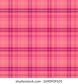 Padrão xadrez com sarjado tecer em rosa.Tartan colorido xadrez padrão sem emenda.Vetor ilustração geométrica de fundo para tecido e impressões.