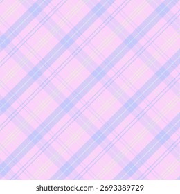 Patrón de cuadros con tejido de sarga en rosa. colores pastel tartán a cuadros sin patrón. Fondo geométrico de Ilustración vectorial para tela y estampados.