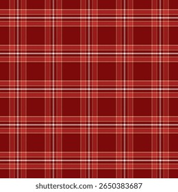 Plaid pattern with twill weave red.Autumn winter tartan check seamless pattern.Vector illustration geometric background for fabric and prints.