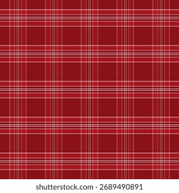 Padrão xadrez com sarjado tecer em red.Christmas, tartan inverno xadrez padrão sem emenda.Vetor ilustração geométrica fundo para tecido e impressões.