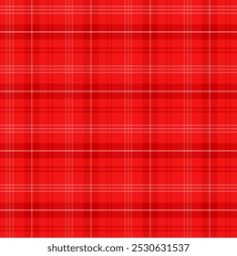 Padrão xadrez com sarjado weave.Red tartan xadrez padrão sem emenda.Vetor ilustração geométrica de fundo para tecido e impressões.