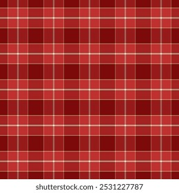 Plaid pattern with twill weave.Red tartan check seamless pattern.Vector illustration geometric background for fabric and prints.